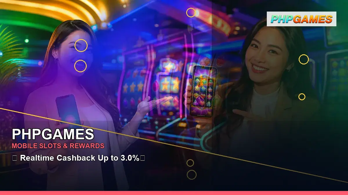 PHPGAMES left close-up lucky reels online slot games highlighting mobile-friendly casino play